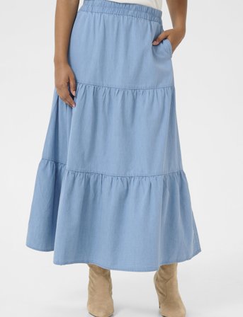 Cream Crviola Skirt - Blue - 34