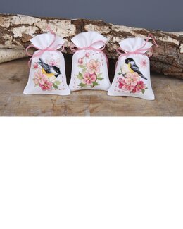 Broderikit Duftposer Blomster 3-pak - Vervaco