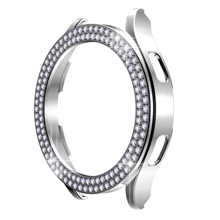 Rhinestone-kuori Samsung Galaxy Watch 5 40mm hopea