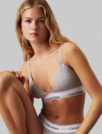 Calvin Klein Lightly Lined Triangle - Grey - M