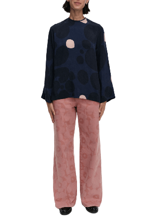 Marimekko Koota Keidas Blouse Blusar Dam Blå 44