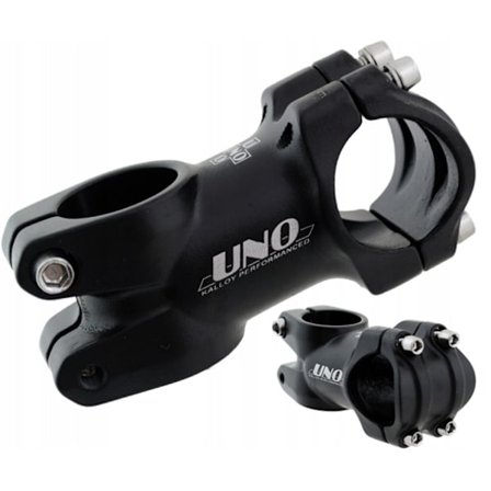 Musta UNO Alumiininen AHEAD Ohjainkannatin, 31,8mm x 60mm