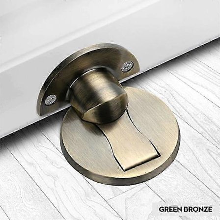 304 Rustfrit Stål Usynlig Magnetisk Dørholder Stopper Gulv Metal Anti-Kollisions Dørstopper