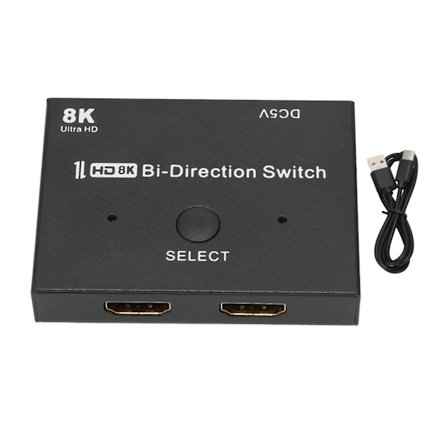 HDMI 2.1 Dubbelriktad Splitter Switch 48Gbps 2x1 1x2 8K 60Hz 4K 120Hz