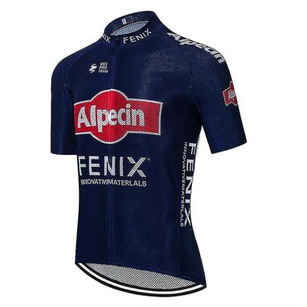 Ny Trend 2023 Alpecin Fenix Cykling Team Jersey Cykeltrøje Tøj Bukser Dragt Mænd Sommer Mtb 20d Cykelshorts Skjorter Blue M