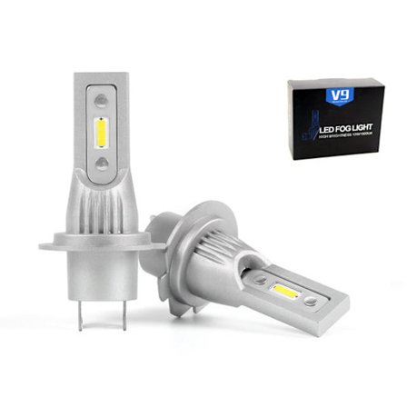H7 V9-PRO 1500 lumen dimljus led lampor 2-pack 12v led