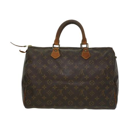 Louis Vuitton Vintage, Pre-owned Speedy 35 Monogram Handbag Bruin, Dames, Maat:ONE Size