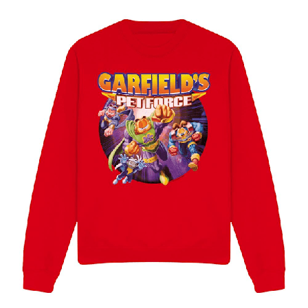 Garfield Unisex Vuxen Pet Force Four Sweatshirt M Röd