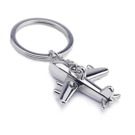 5 st kreativa flygplan metall nyckelring klassisk flygplan nyckelring (a-5-f6) - spot sales