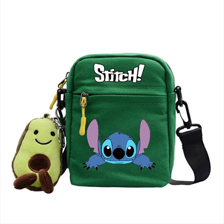 Stitch-tryckta Barn Flickor Handväskor Crossbody Axelväska, Messenger Bag Tecknad Kosmetikaväska Justerbar Rem Myntbörs