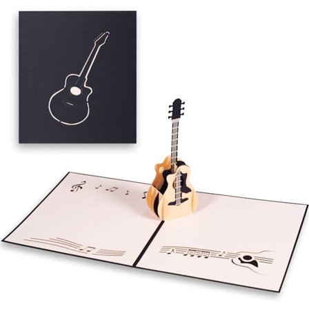 3D bursdagskort, gratulasjonskort, minnekort, musikkpar