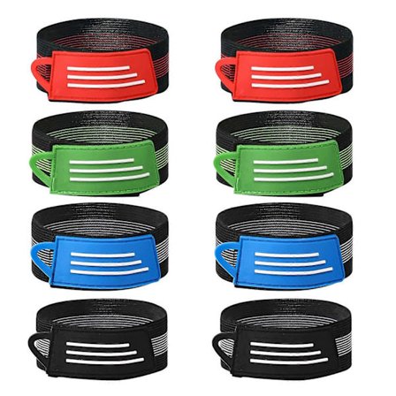 8 stk. Cykel Ankel Ben Bukser Bukse Bånd Klips Rem Cykel Ankel Fastgørelsesbælte til Jogging, Cykling, Klatring, Camping