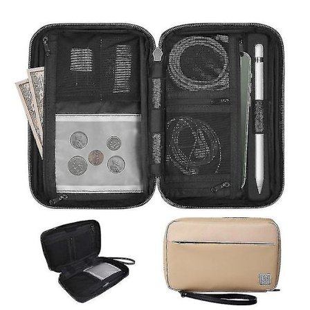 WIWU Pouch Solo Multifunktionell hörlurar Smart Phone Penna Penna Laddare Datakabel förvaringsväska