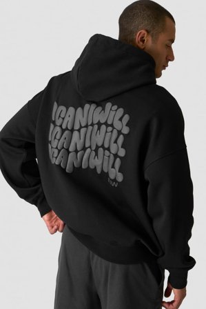 ICANIWILL - Everyday Relaxed Hoodie Print Black - Herre - ICIW