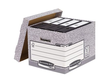 FELLOWES Arkivkartong Bankers Box 10/fp - Lyreco - Kontorsmaterial - Arkivering och kontorsförvaring - Arkivkartonger och boxar