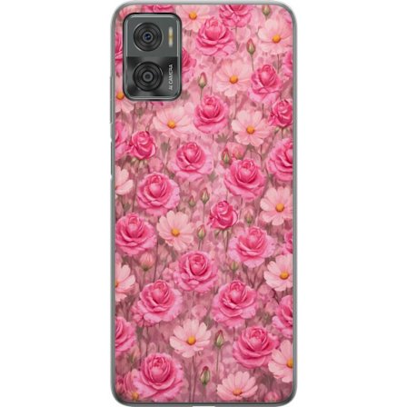 Yhteensopiva Puhelinkuori Motorola Moto E22i Petal Reverie Blush Rose