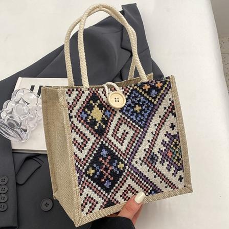 Canvas Laukut Naisten Olkalaukku Retro Casual Tote Käsilaukut E A4