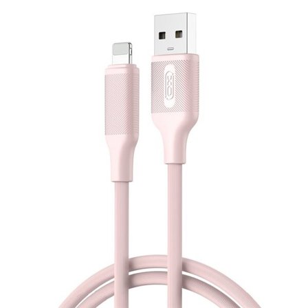 XO USB til Lightning-kabel 2,4A 1m - Pink