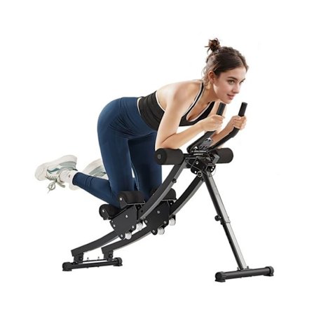 Abdominaltræningsapparat - Duoku - Dobbelt spor - Hjemmegymnastikudstyr - Til maveøvelser