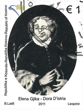 Kosovo - Elena Gjika - Stemplet frimærke