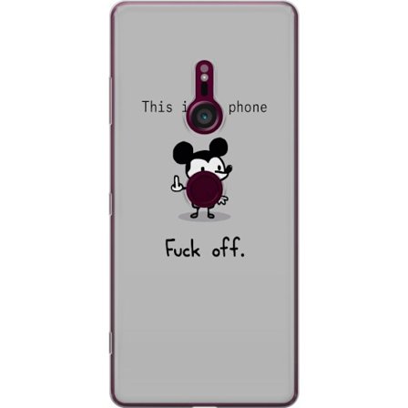 Kompatibelt Mobilskal till Sony Sony Xperia XZ3 Fuck Off