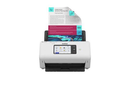 Brother ADS-4700W - dokumentskanner - stasjonær - USB 3.0, LAN, Wi-Fi(n), USB 2.0 (Host)