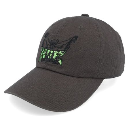 HUF - Brun unconstructed Keps - Zine 6 Panel Hat Black Dad Cap @ Hatstore