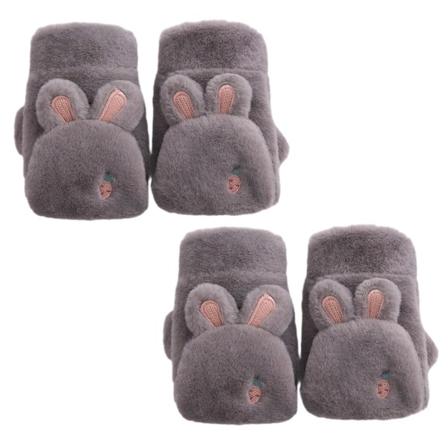 2 kpl söpöjä sarjakuva kääntöhansikkaita pehmustettu ja paksuuntunut kylmänkestävä