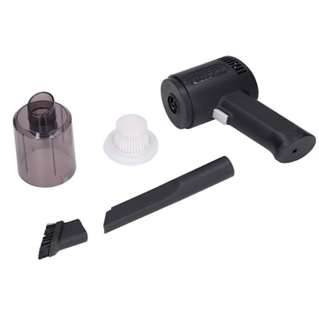 9000Pa 120W Bil Støvsuger Mini Håndholdt Tastatur Støvsuger USB Genopladelig Bil Rengøringsværktøj - Sort - 1 Styk