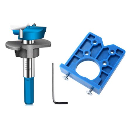 35 mm skjult hængsel borejig med boreguide & Forstner bor sæt hængsel jig hul til skabsdør bore skabelon