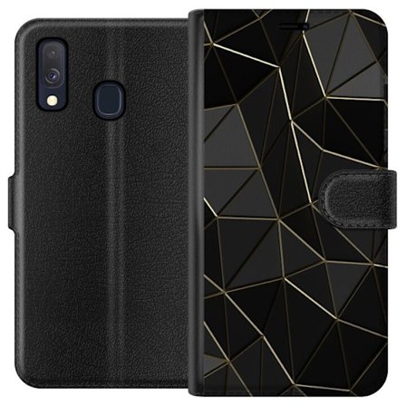 Yhteensopiva Lompakkokotelo Samsung Galaxy A40 Keskiyö