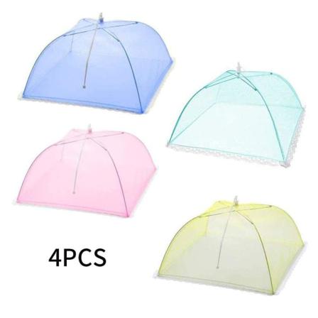 4st Pop-up Food Mesh Screen Cover Anti-insekt Flying Bug Proof