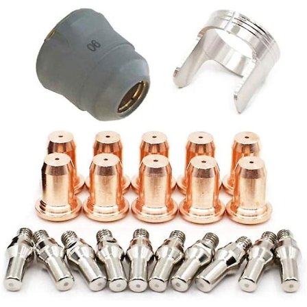 22 osaa Ipt-60 Pt-60 Ipt-40 Pt40 Plasma Leikkauspolttimen Elektrodi Suojakansi Pidike