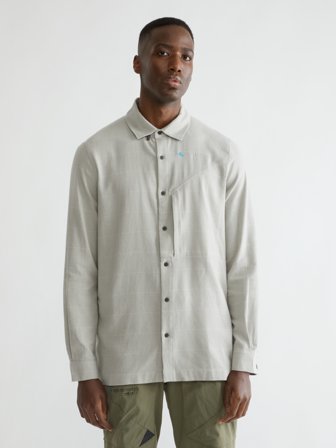 Klättermusen Helheim LS Shirt Men's's - Smoke Grey-Clay - Men's - M
