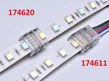 SYNERGY LED FLEX Strip zub. Easy Connect Strip to Wire 12mm RGB-W