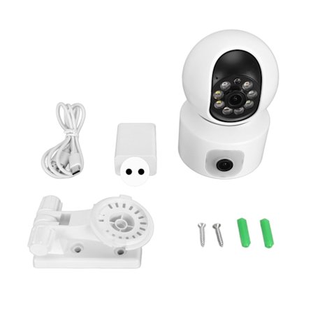 2K HD Inomhuskamera Övervakningskamera Mörkerseende Rörelsedetektering 5G 2.4G Trådlös WiFi Smart Baby Pet Monitor 100-240V EU-kontakt
