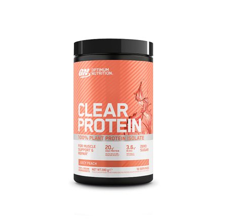 Optimum Nutrition ON Clear Protein 100% Plant Protein Isolate Juicy Peach 280 g, Sport & Velvære, Protein & Energi, Proteinpulver
