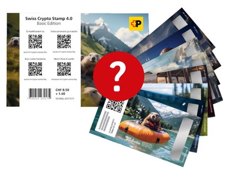 "Schweiz - Nr. 4.0 Basic Edition"Marmi" - Kryptofrimærke"