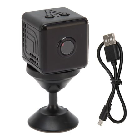 Mini WiFi Trådlös Kamera 1080P Mörkerseende Rörelsedetektering Fjärrvisning Smart Säkerhetskamera med Ställ för Hemmet