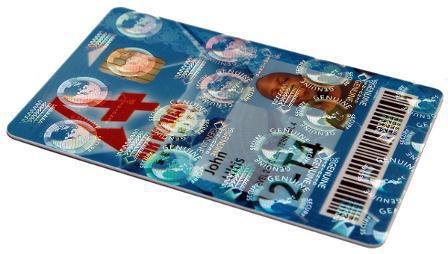 EVOLIS Hologram Overlay Varnish Ribbon Generic Globe Design - 1 - hologram - skriverbånd