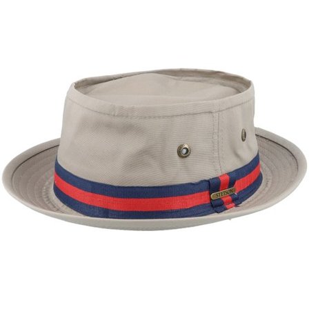 Stetson - Beige porkpie Hatt - Co/Pes Beige Pork Pie @ Hatstore