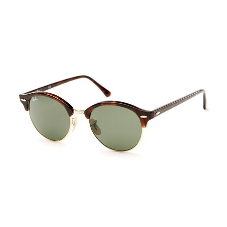 Ray-Ban Clubround -Aurinkolasit - Brown Round - Ray-Ban RB4246 990 51