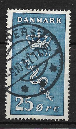 Danmark - AFA 180 - Stemplet