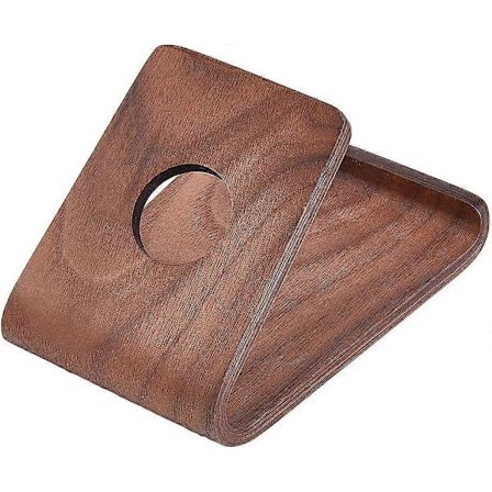 Mobiltelefonhållare i valnötsträ, smartphone-ställ, skrivbordsmontering, telefonvagga, handgjort telefonstöd i trä för mobiltelefon och surfplatta