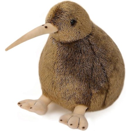 Kiwi Fågel Plyschleksak, Gosedjur Pälsig Kiwi Plyschdocka, Mjuk Fluffig Som En Riktig Fågel Kramleksak - Present för Alla Åldrar & Tillfällen