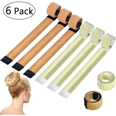 6 st hårstylingverktyg Hårband Bun Maker Set Hårtillbehör