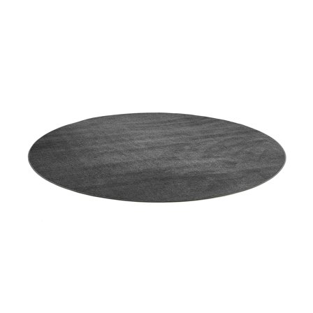 Round rug KEVIN, Ø 3500 mm, grey