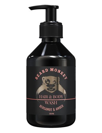 Beard Monkey Hair & Body Wash Bergamot & Amber - Nude - 250 ml