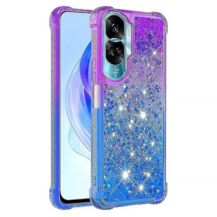 Gradient iskunkestävä cover Honor 90 Lite 5g, TPU Moving Glitter phone case