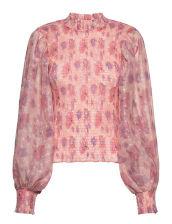 Hyssop Silke Blouse Bluse Langermet Rosa Bruuns Bazaar*Betinget Tilbud